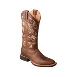 Dámské westernové boty Twisted X,zkosená špička, zdobené květy, vel. 38, PC 5740