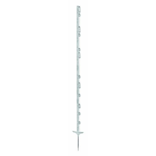 Plastový sloupek Titan dvojitý nášlap/jednoduchý hrot/bílá/157cm