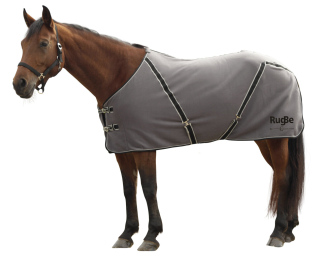 Odpocovací deka pro koně RugBe Classic Fleece antracit, více velikostí